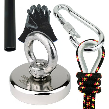 Zestaw Magnes Neodymowy N52 – Udźwig 110 kg