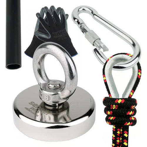 Zestaw Magnes Neodymowy N52 – Udźwig 110 kg