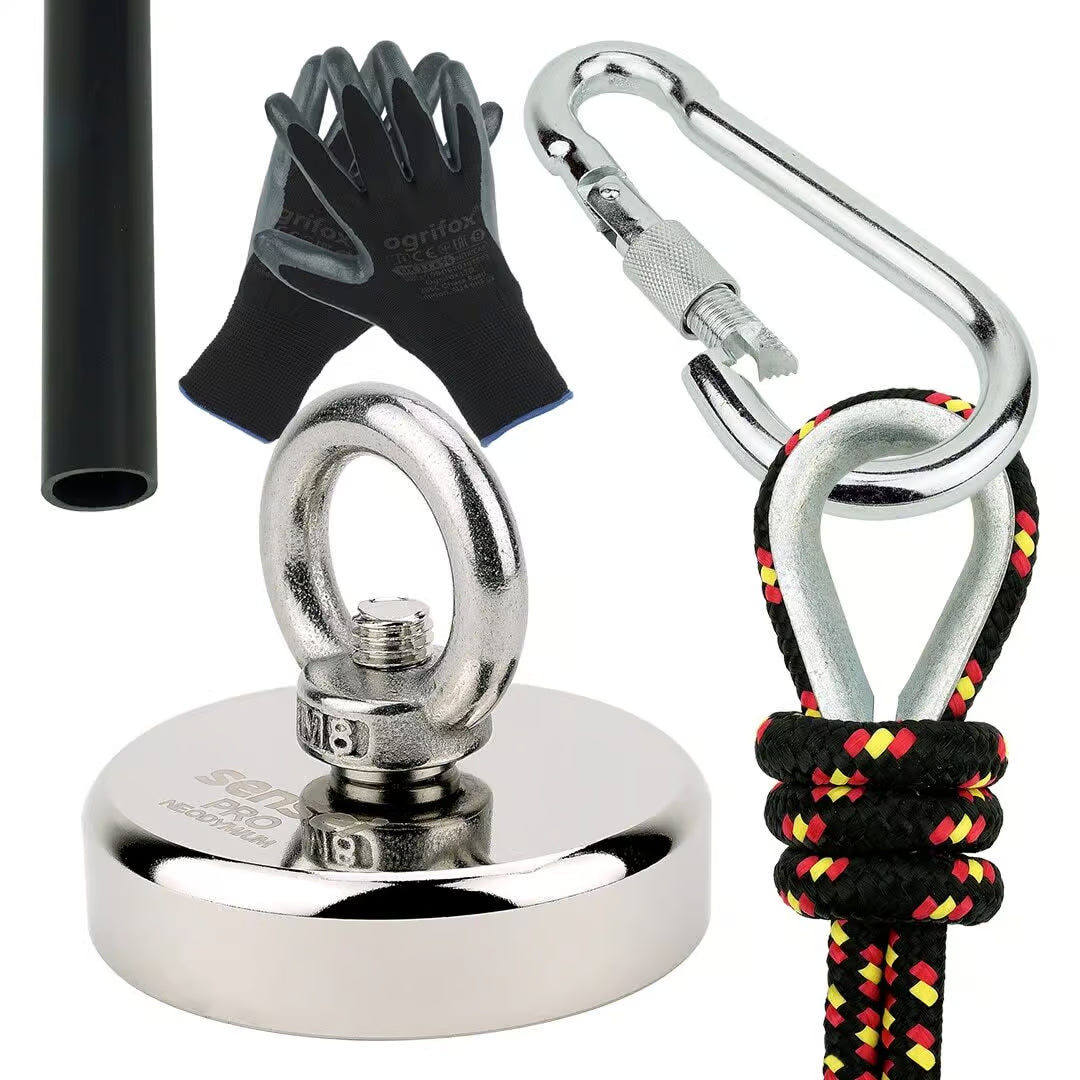 Zestaw Magnes Neodymowy N52 – Udźwig 150 kg