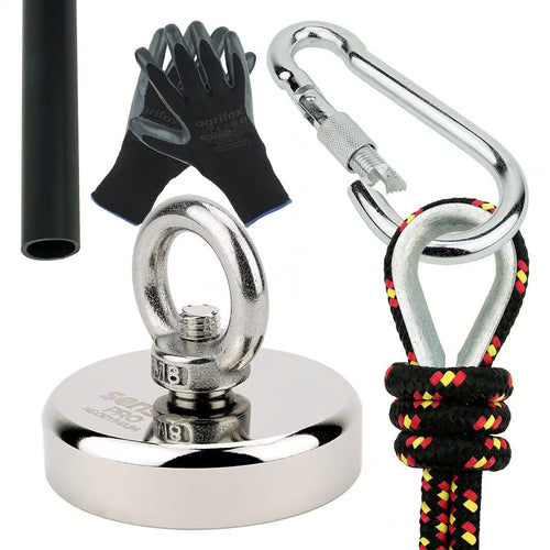 Zestaw Magnes Neodymowy N52 – Udźwig 150 kg