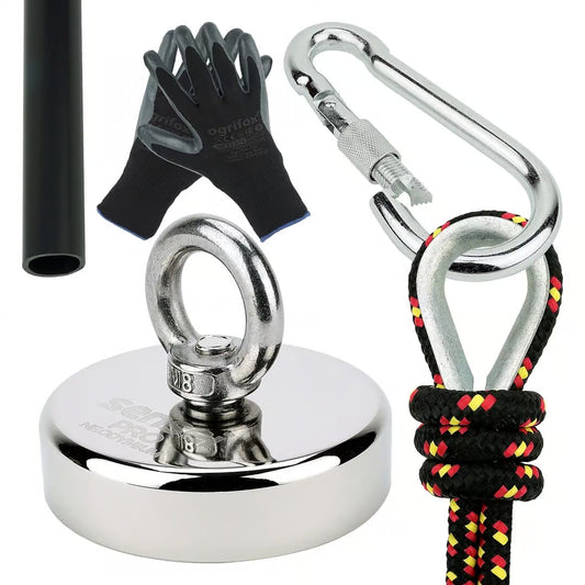 Zestaw Magnes Neodymowy N52 – Udźwig 200 kg