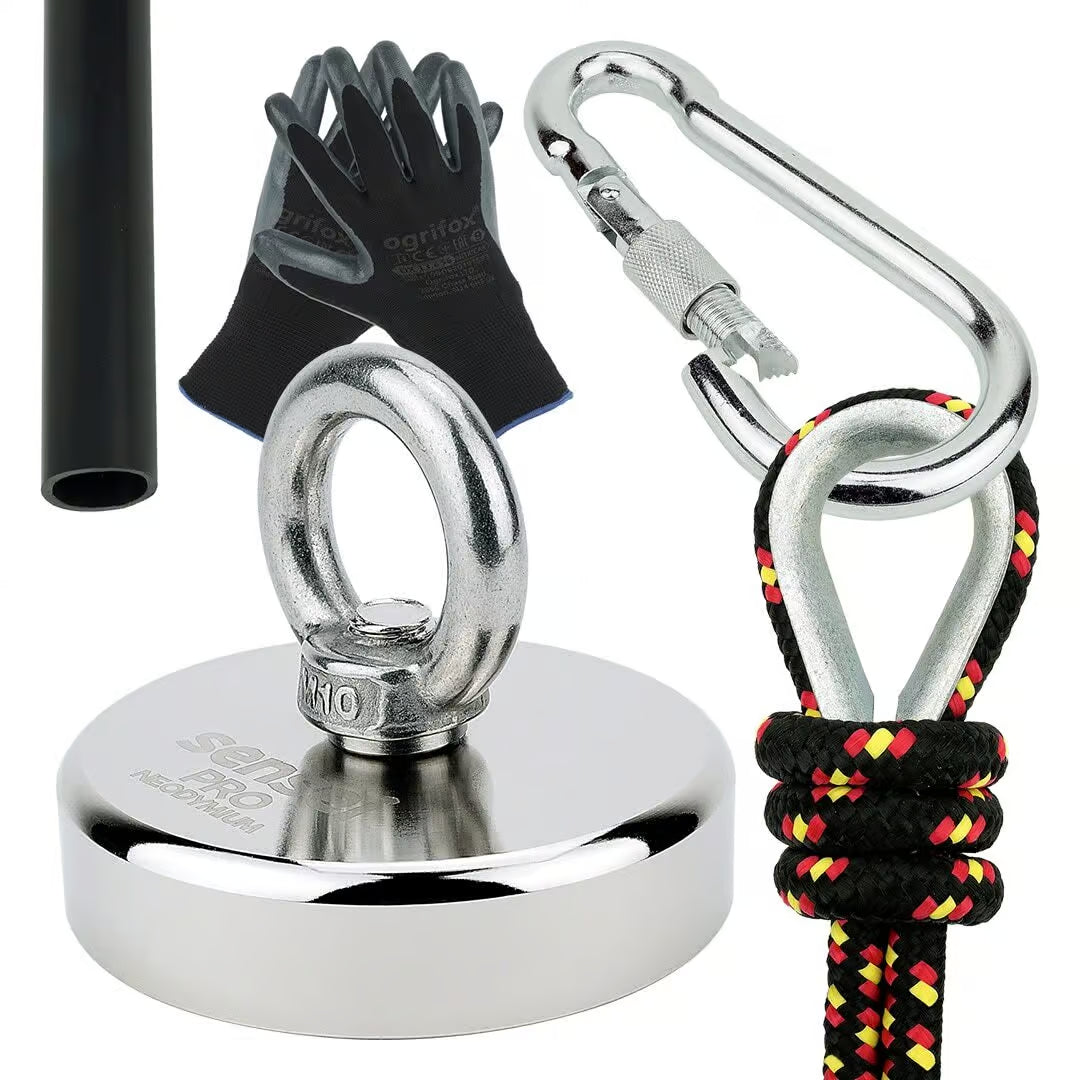 Zestaw Magnes Neodymowy N52 – Udźwig 250 kg