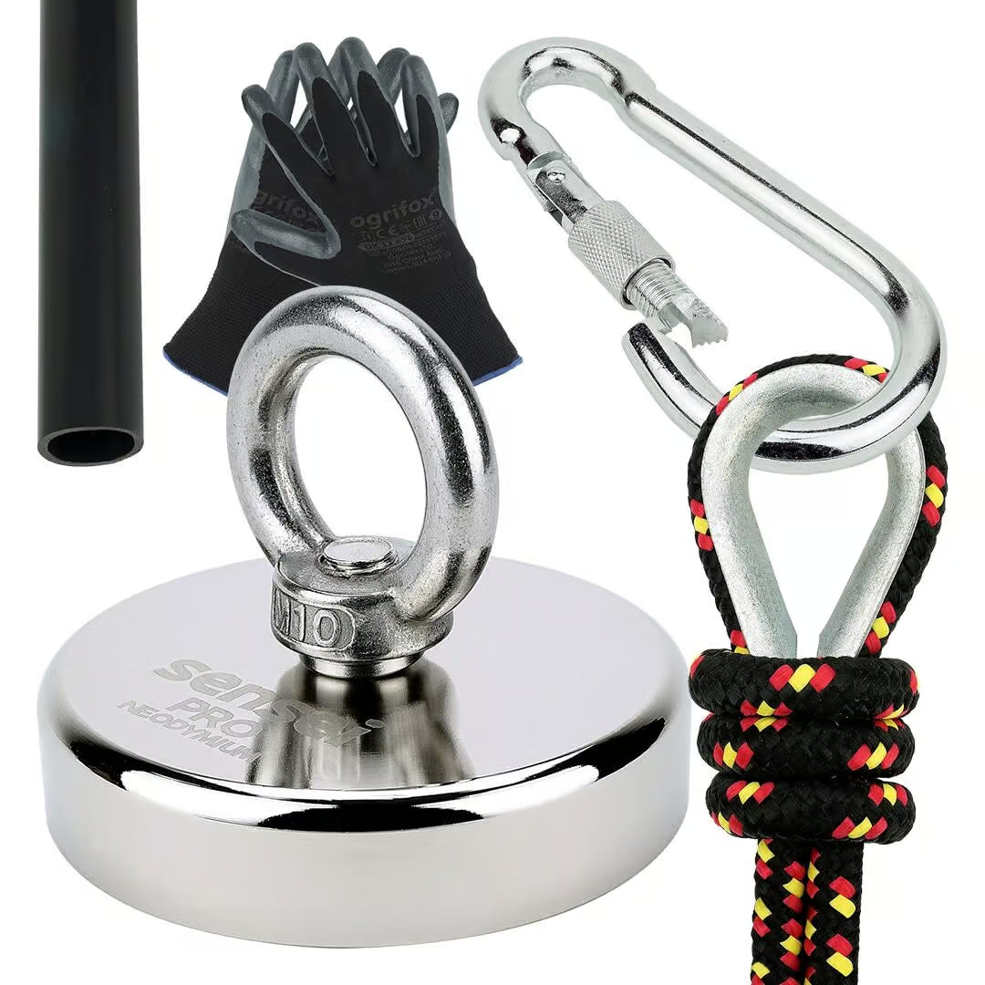 Zestaw Magnes Neodymowy N52 – Udźwig 300 kg