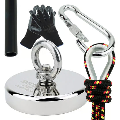 Zestaw Magnes Neodymowy N52 – Udźwig 400 kg