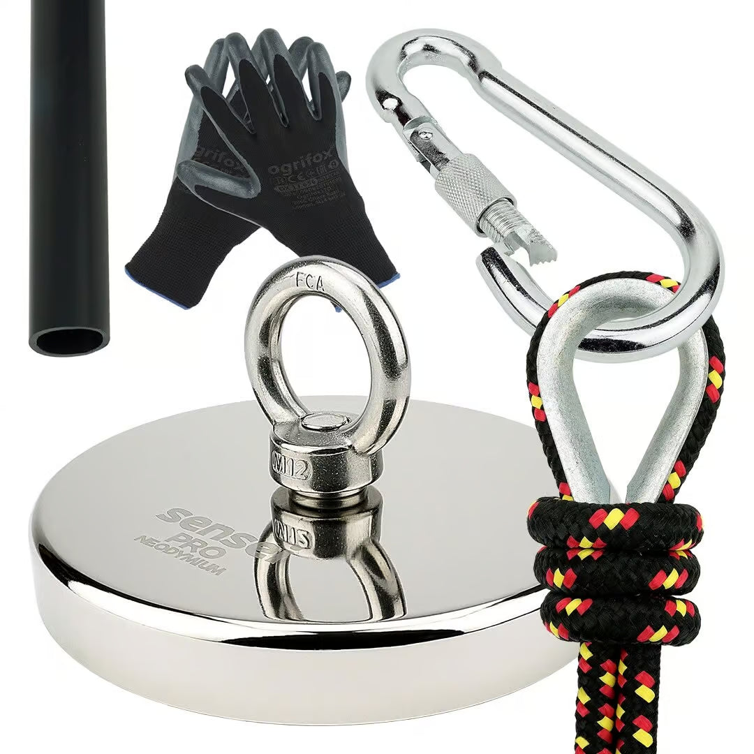 Zestaw Magnes Neodymowy N52 – Udźwig 800 kg