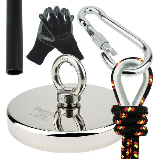 Zestaw Magnes Neodymowy N52 – Udźwig 800 kg