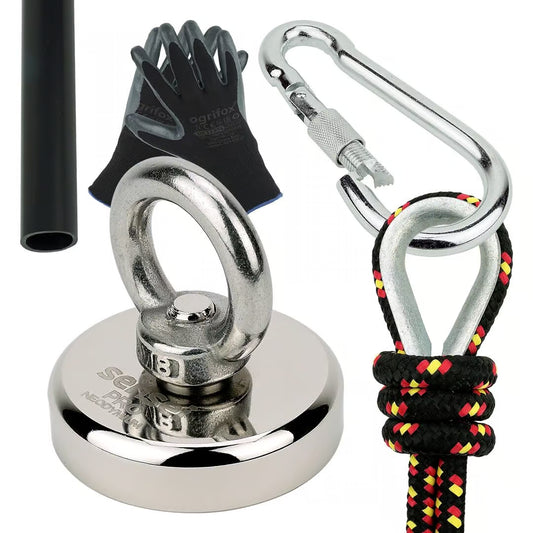 Zestaw Magnes Neodymowy N52 80 kg – Pakiet Startowy