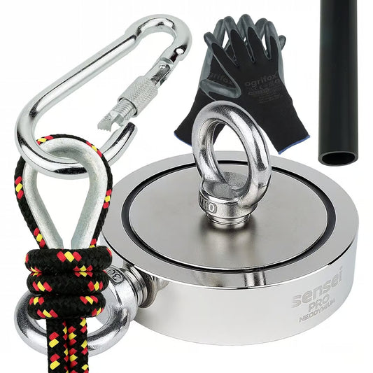 Zestaw Magnes Neodymowy Dwustronny N52 – Udźwig 2x500 kg