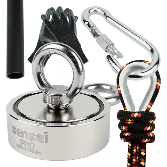 Zestaw Magnes Neodymowy Dwustronny N52 – Udźwig 2x250 kg