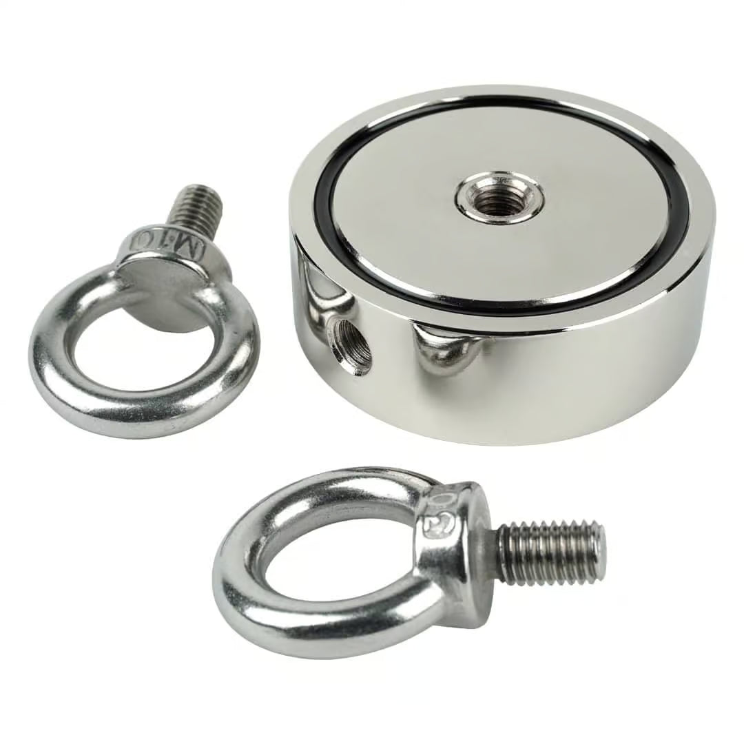Zestaw Magnes Neodymowy Dwustronny N52 – Udźwig 2x250 kg