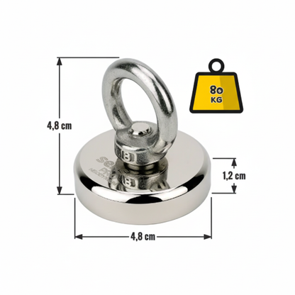Magnes Neodymowy N52 – Udźwig 80 kg