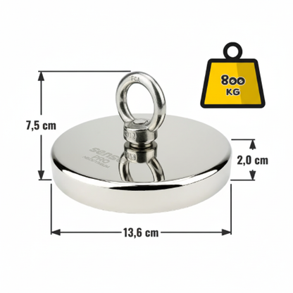 Magnes Neodymowy N52 – Udźwig 800 kg