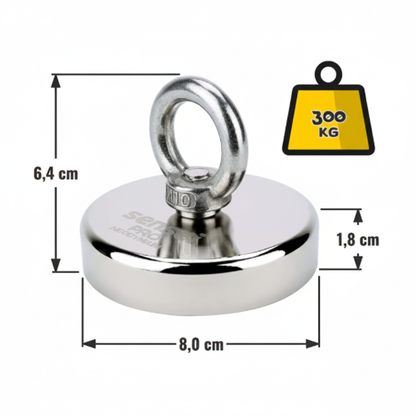 Magnes Neodymowy N52 – Udźwig 300 kg