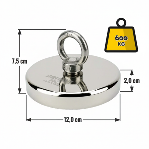 Magnes Neodymowy N52 – Udźwig 600 kg